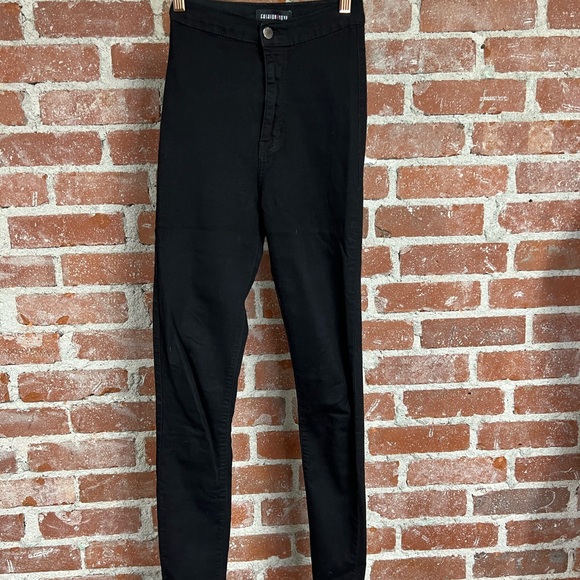 FASHION NOVA high rise stretch skinny jeans black, 5 - Picture 4 of 9